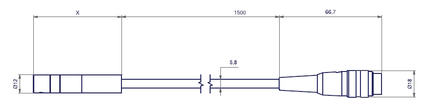 Bluepoint LED eco LED head dimensions Drawing of Bluepoint LED Heads with dimensions