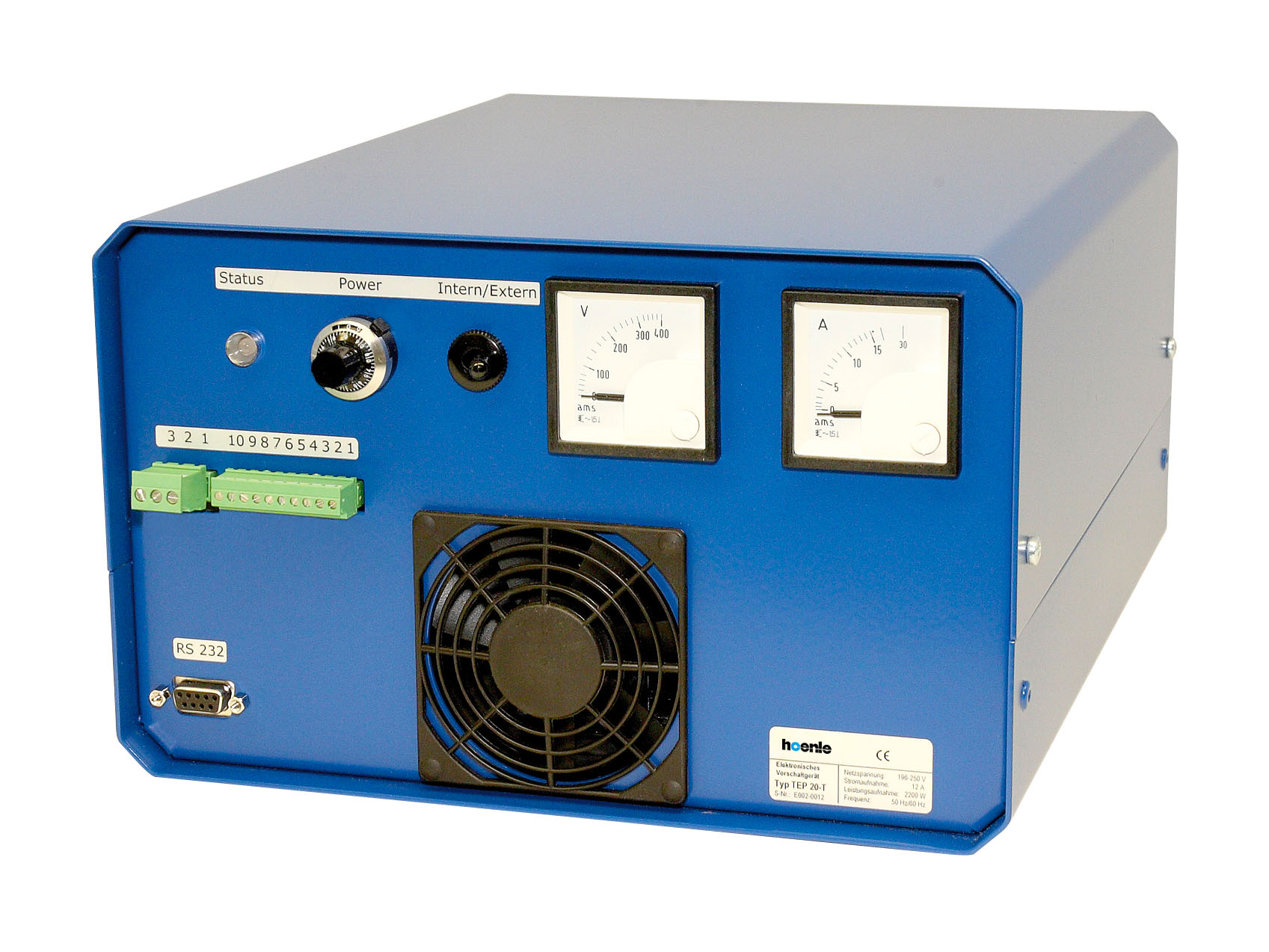 tep20-t-electronic-uv-ballast-300-2000w-tabletop-hoenle TEP20-T electronic power supply for UV medium-pressure lamps, stepless adjustable 300–2000W, tabletop device, ideal for UV curing and industrial applications